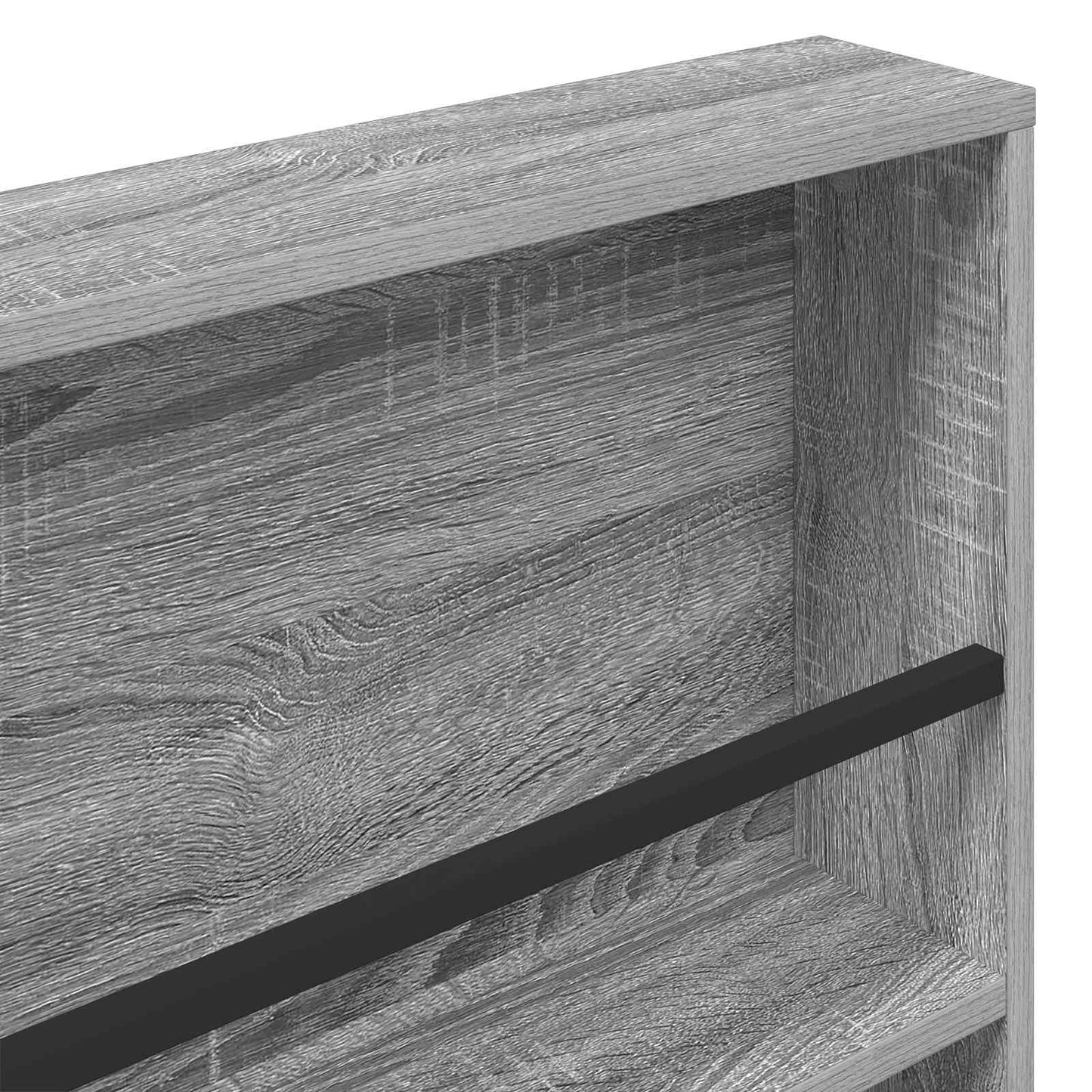 vidaXL Ράφι Περιοδικών με ράφι 2 pcs Γκρίζο Σονομα 60 x 12 x 70 εκ