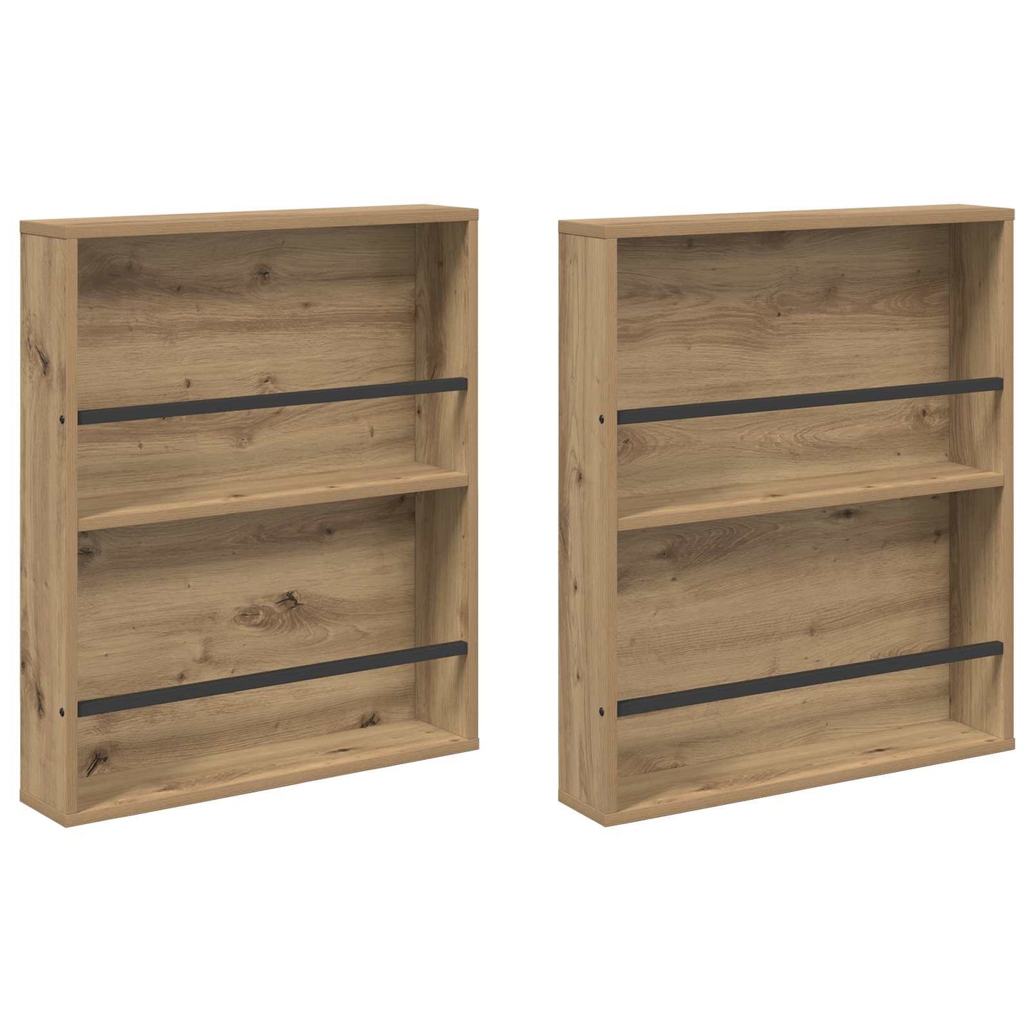 vidaXL Ράφι Περιοδικών με ράφι 2 pcs Artisan Oak 60 x 12 x 70 εκ