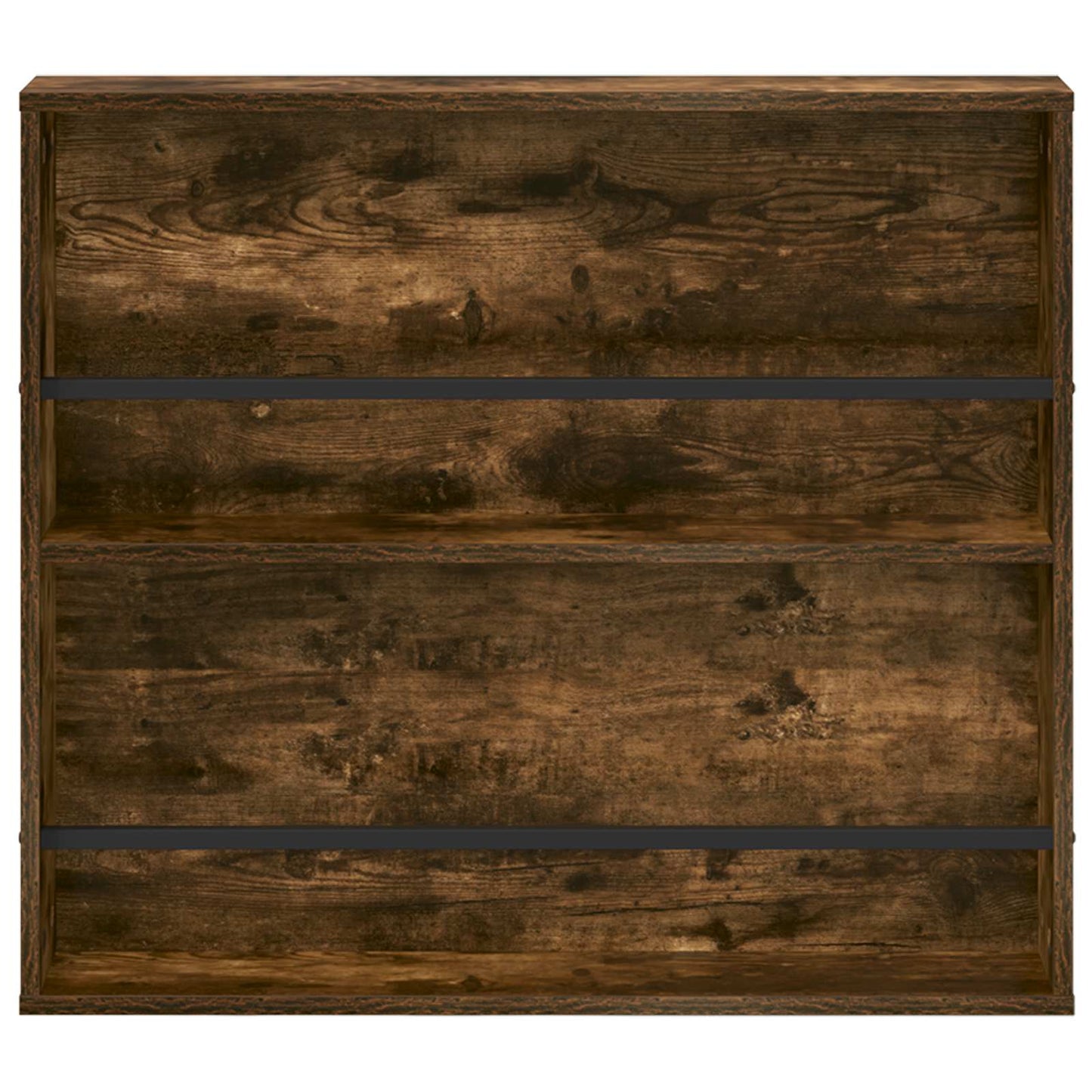 vidaXL Ράφι Περιοδικών με ράφι Επιτοίχιο Καπνιστό Δρύς 80 x 12 x 70 εκ