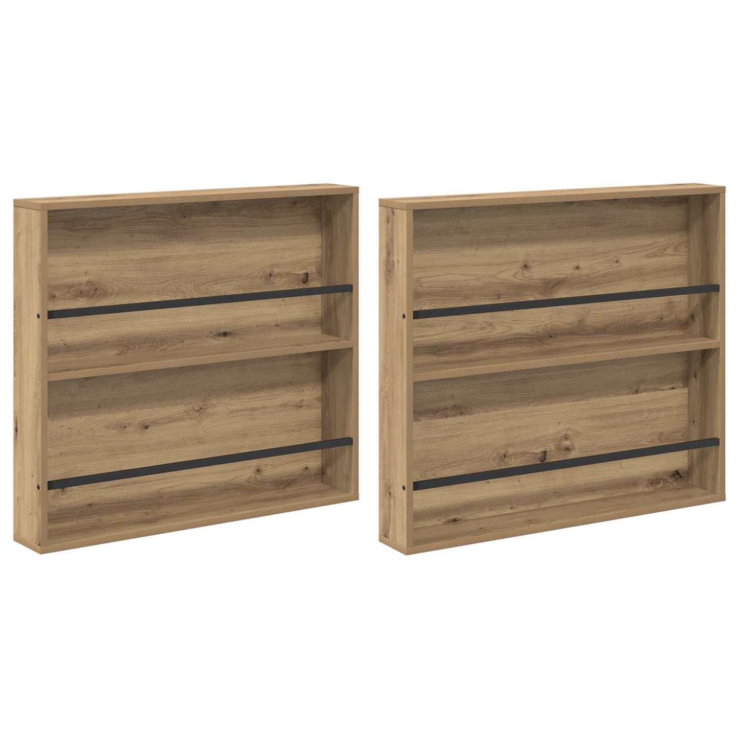 vidaXL Ράφι Περιοδικών με ράφι 2 pcs Artisan Oak 80 x 12 x 70 εκ