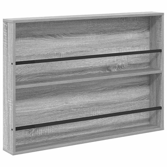 vidaXL Ράφι Περιοδικών με ράφι Γκρίζο Σονομα 100 x 12 x 70 εκ