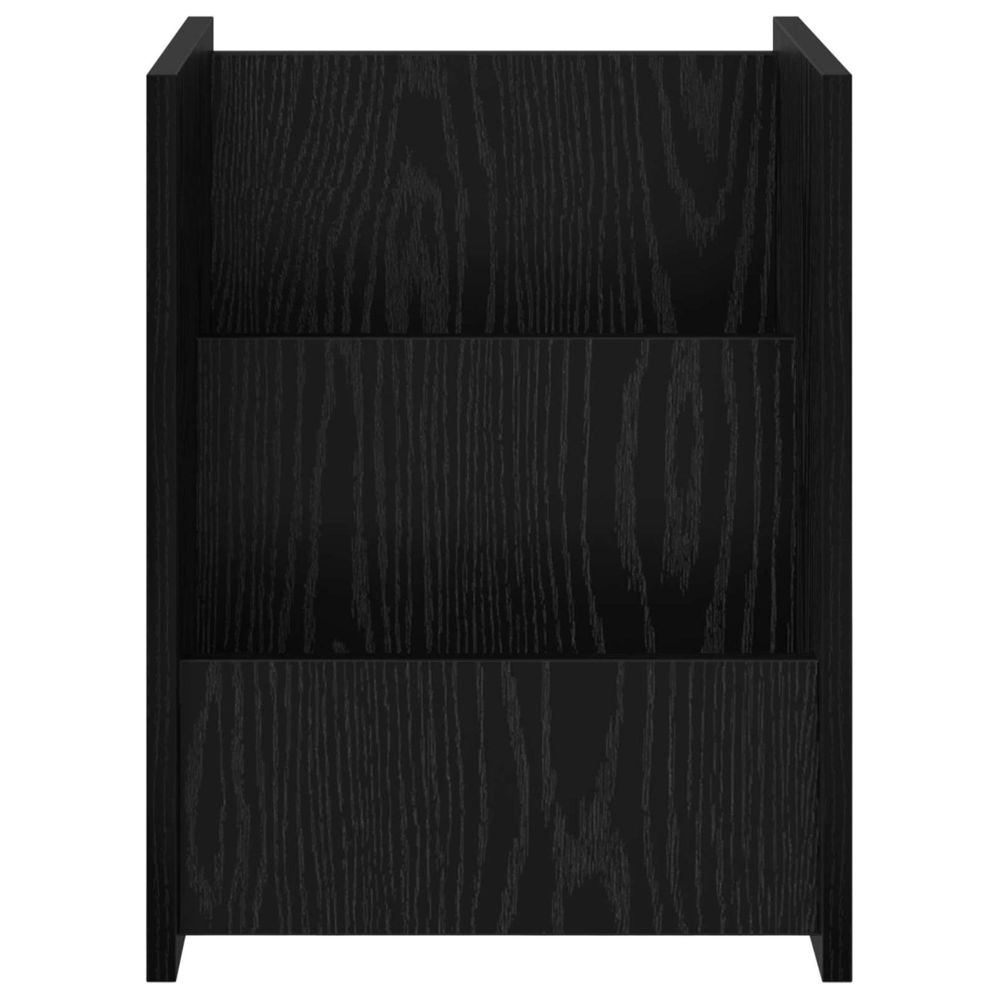 vidaXL Ράφι Περιοδικών Μαύρη Οξυά 35 x 35 x 45 εκ Επεξεργασμένο ξύλο