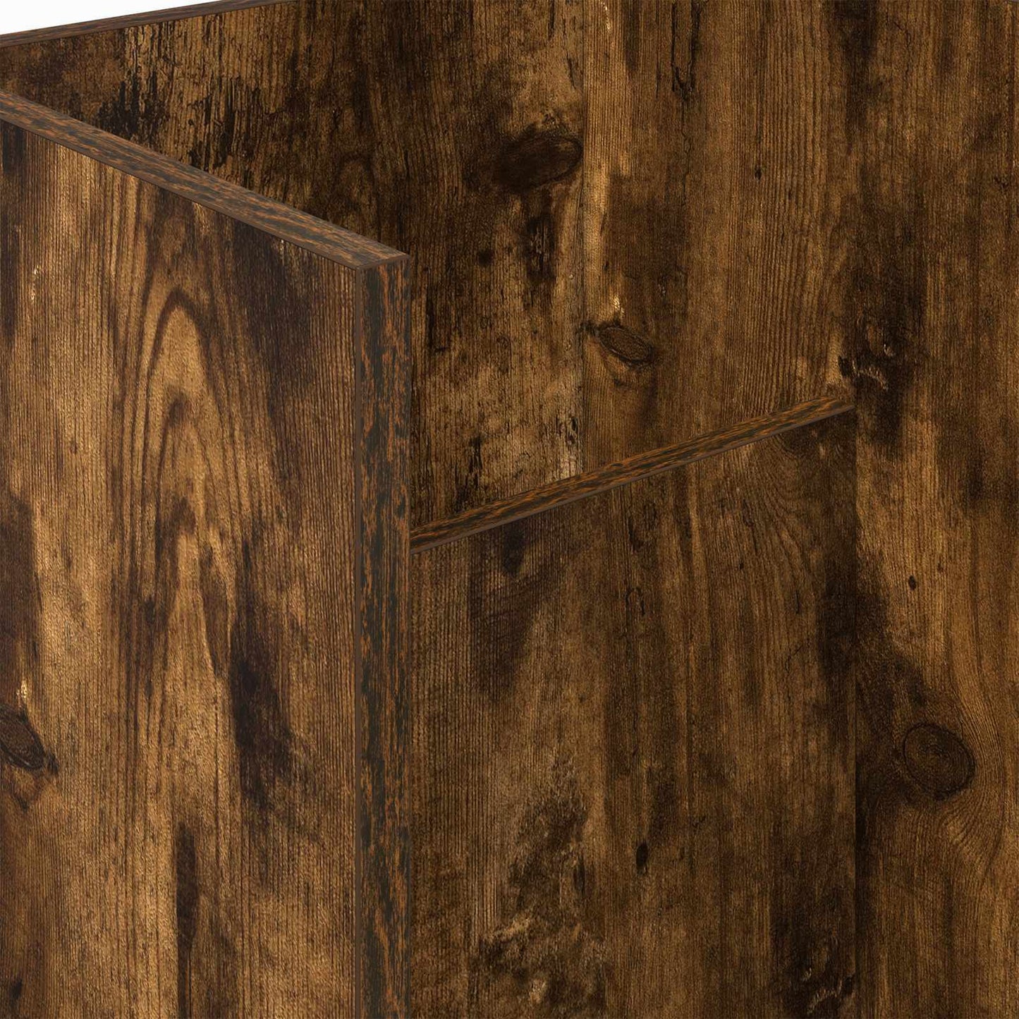 vidaXL Ράφι Περιοδικών με ράφι Καπνιστό Δρύς 35 x 35 x 45 εκ