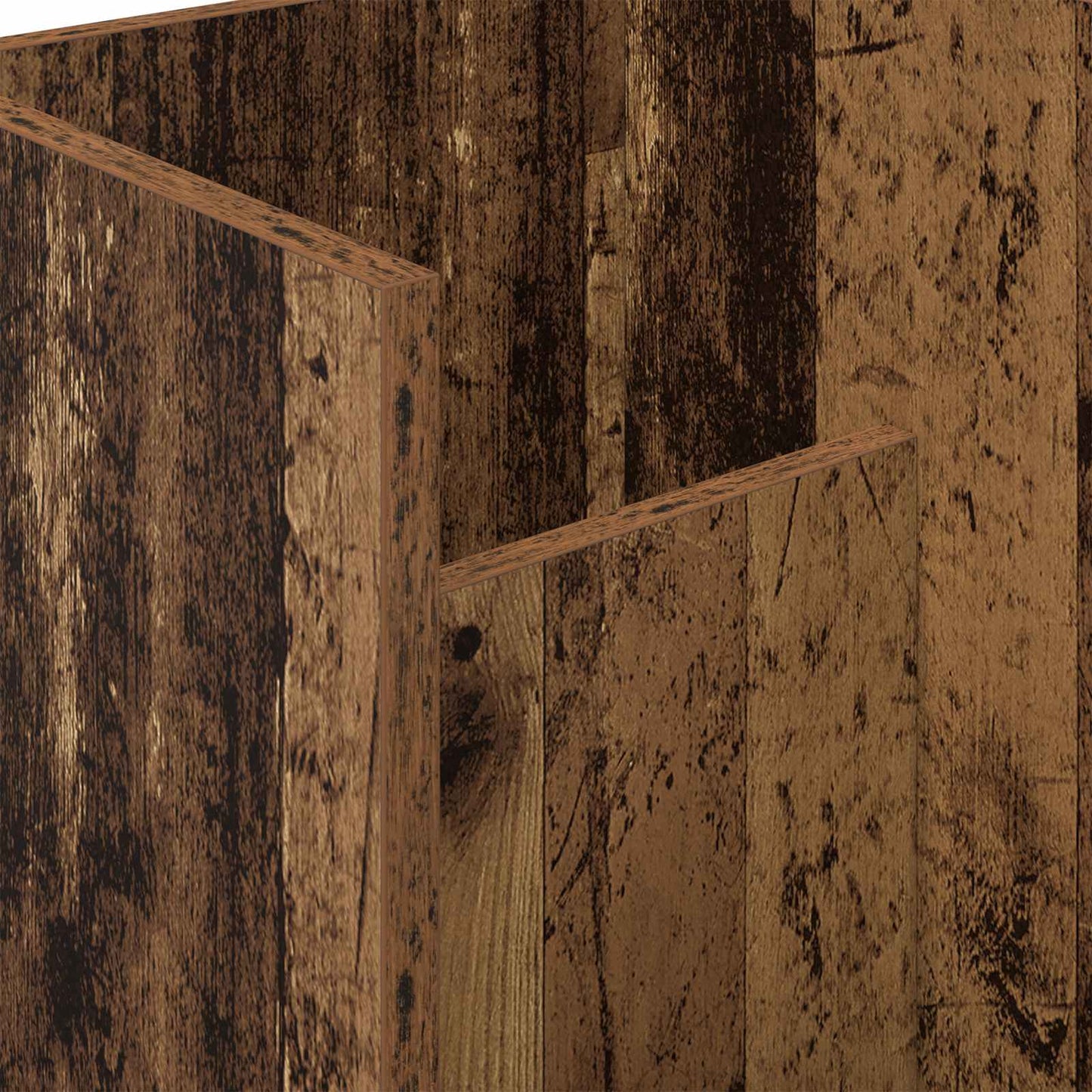 vidaXL Ράφι Περιοδικών Παλιό ξύλο 35 x 35 x 45 εκ Επεξεργασμένο ξύλο