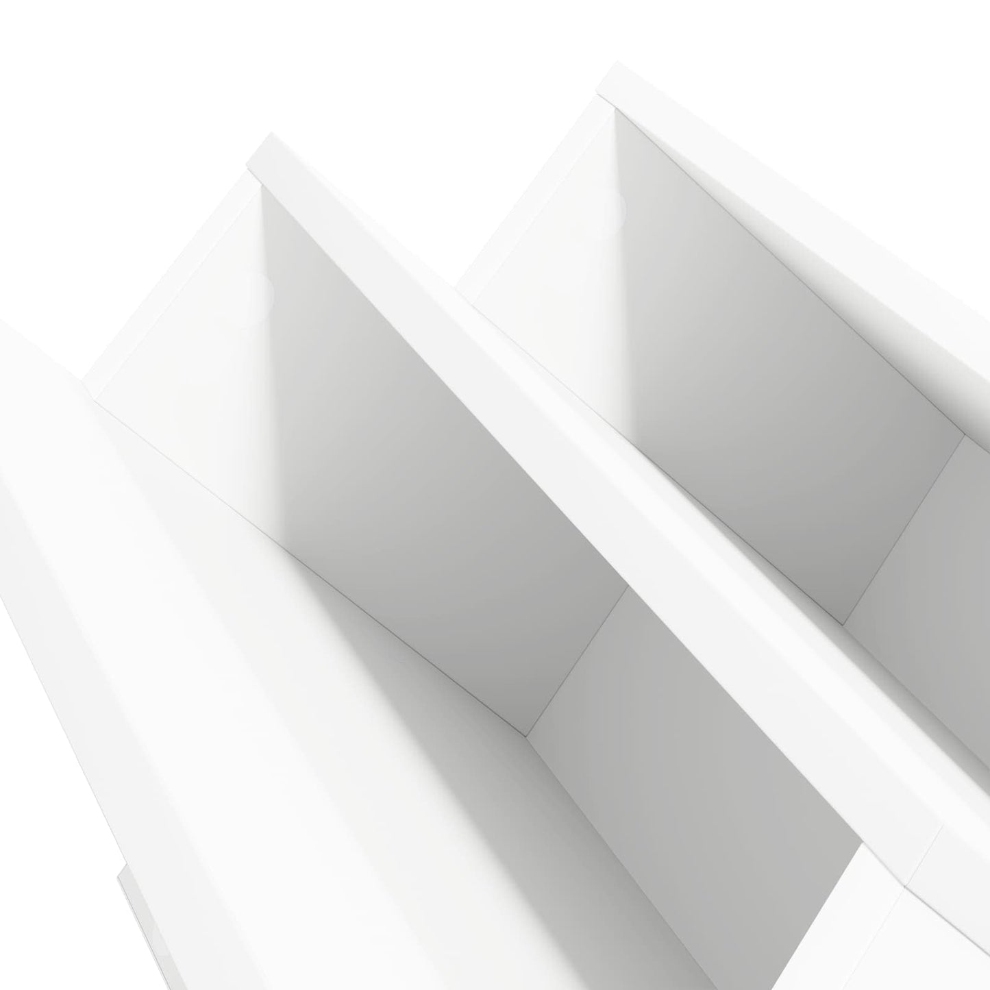 vidaXL Ράφι Περιοδικών Λευκό 53 x 40 x 28.5 εκ Επεξεργασμένο ξύλο