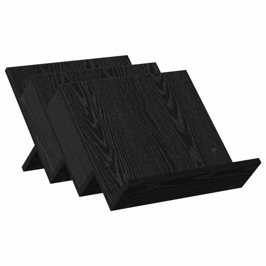 vidaXL Ράφι Περιοδικών Μαύρη Οξυά 53 x 40 x 28.5 εκ Επεξεργασμένο ξύλο