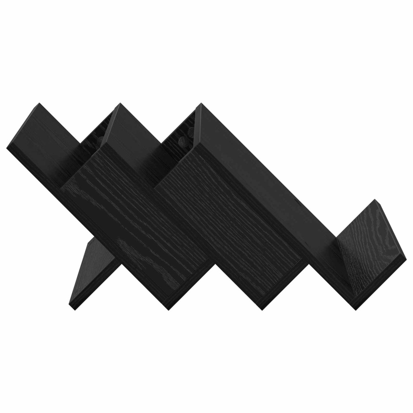 vidaXL Ράφι Περιοδικών Μαύρη Οξυά 53 x 40 x 28.5 εκ Επεξεργασμένο ξύλο