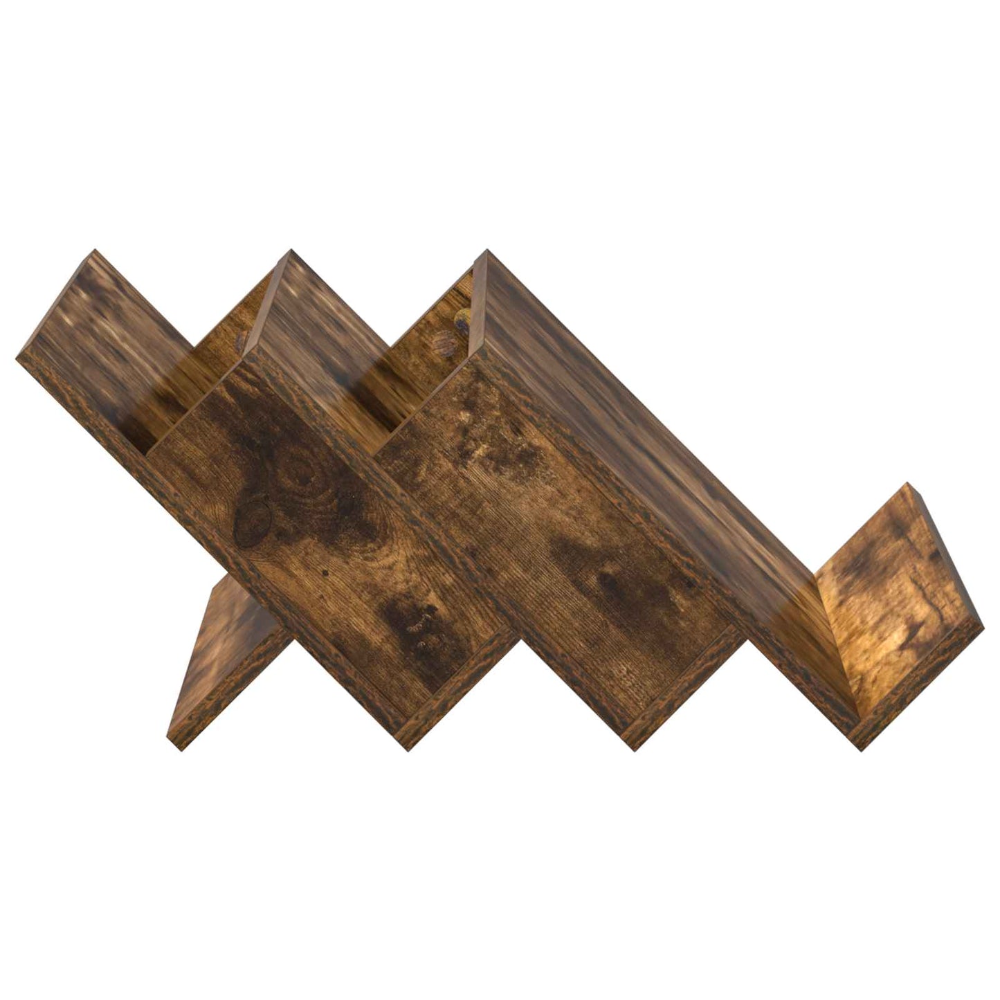 vidaXL Ράφι Περιοδικών με ράφι Καπνιστό Δρύς 53 x 40 x 28.5 εκ