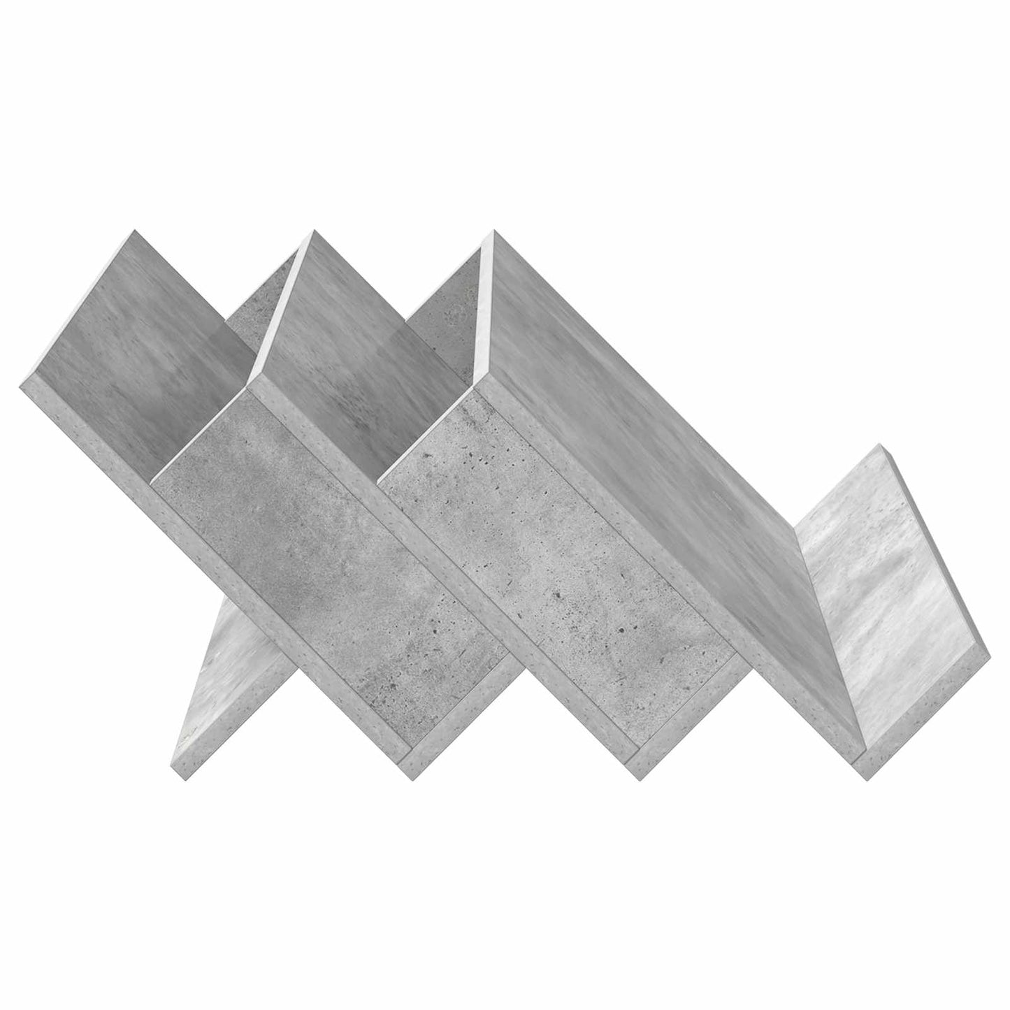 vidaXL Ράφι Περιοδικών με ράφι Γκρι Μπετόν 65 x 53 x 28,5 εκ