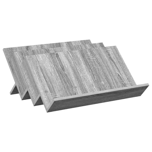 vidaXL Ράφι Περιοδικών με ράφι Γκρίζο Σονομα 65 x 53 x 28,5 εκ