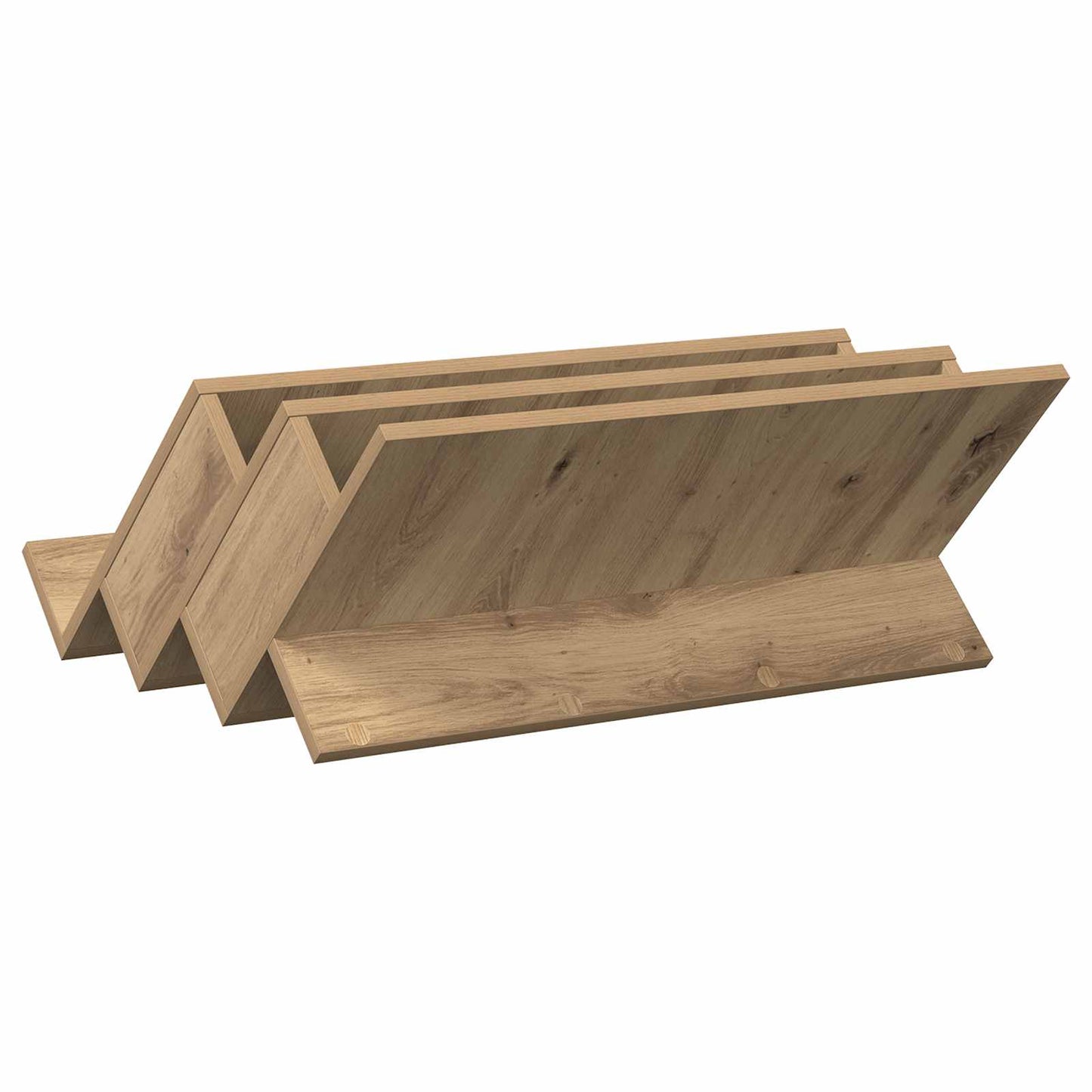 vidaXL Ράφι Περιοδικών με ράφι Artisan Oak 65 x 53 x 28,5 εκ