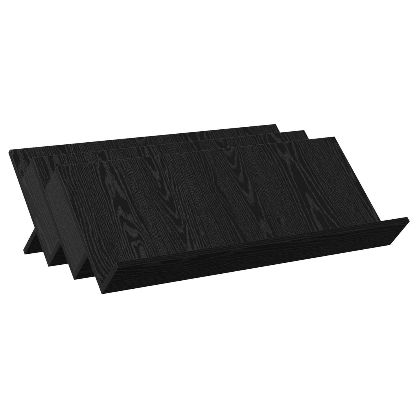 vidaXL Ράφι Περιοδικών Μαύρη Οξυά 90 x 53 x 28,5 εκ Επεξεργασμένο ξύλο