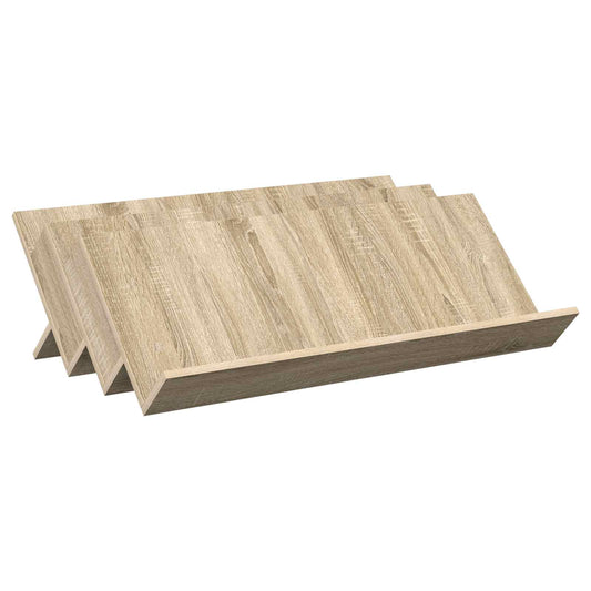 vidaXL Ράφι Περιοδικών με ράφι Δρύς Sonoma 90 x 53 x 28,5 εκ