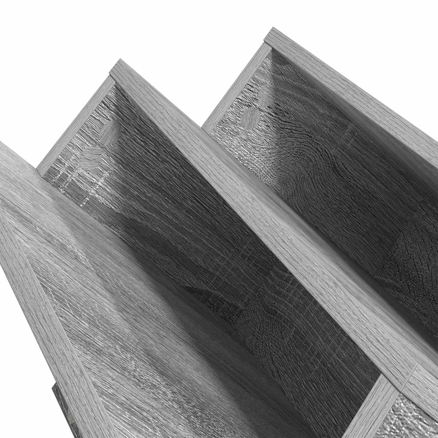 vidaXL Ράφι Περιοδικών με ράφι Γκρίζο Σονομα 90 x 53 x 28,5 εκ