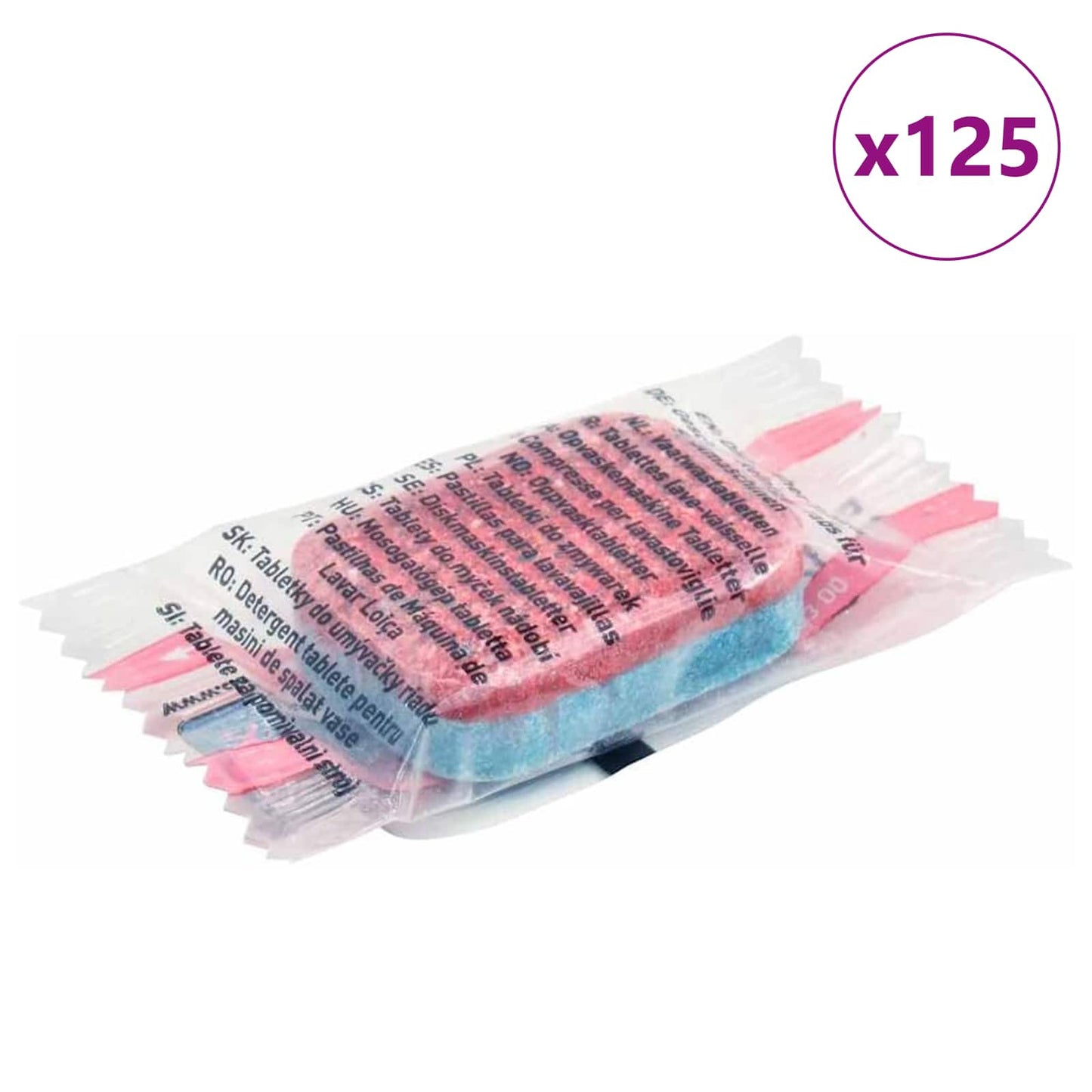 vidaXL Δισκία Πλυντηρίου Πιάτων 125 pcs