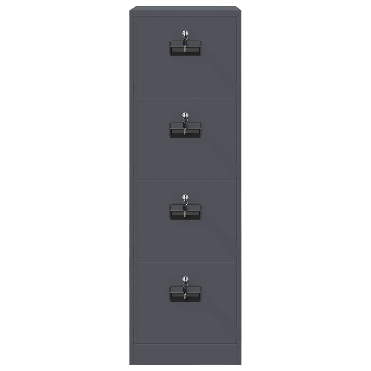 vidaXL Ντουλάπα Αρχείων με συρτάρι 2 pcs Ανθρακί 44 x 50 x 106.5 εκ