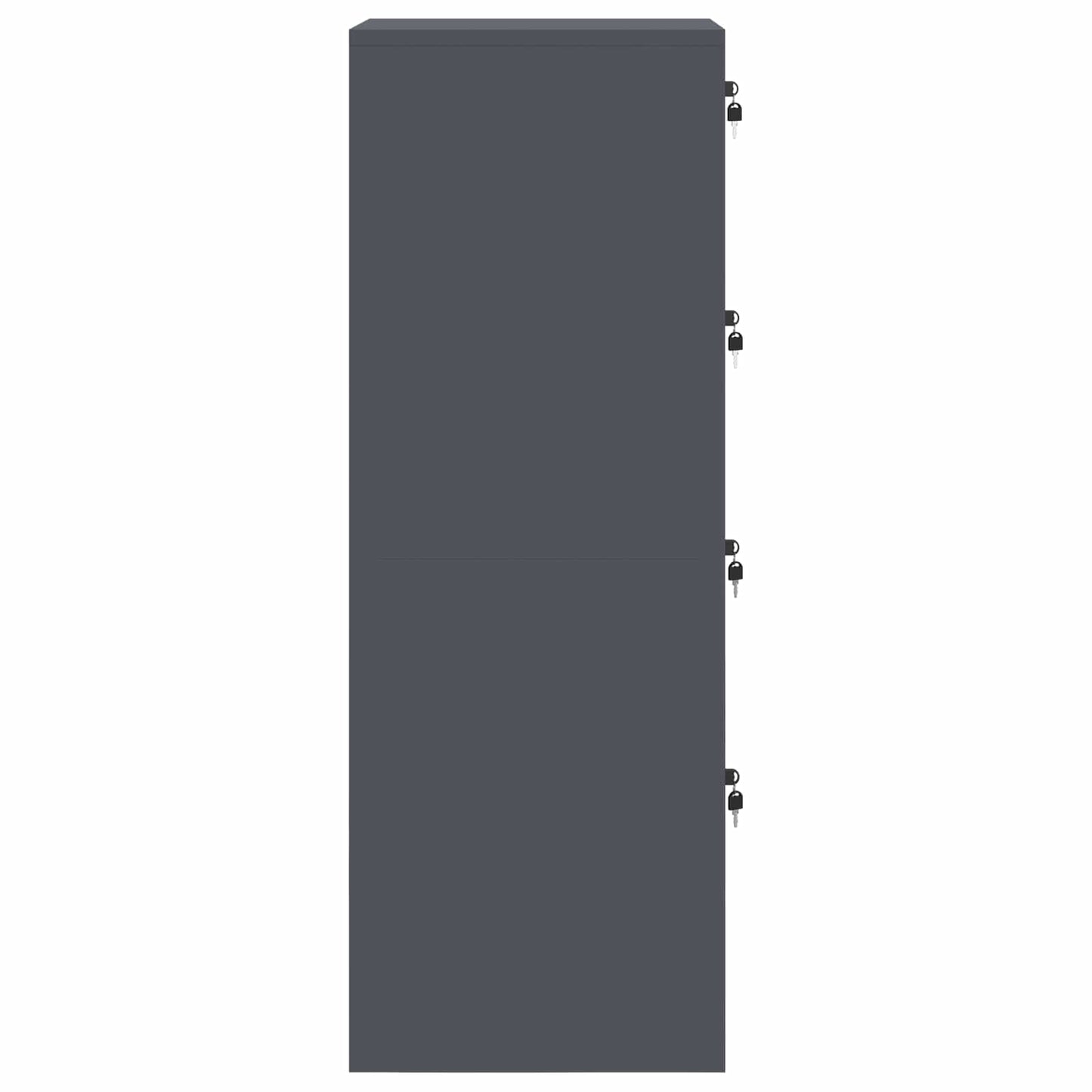 vidaXL Ντουλάπα Αρχείων με συρτάρι 2 pcs Ανθρακί 44 x 50 x 106.5 εκ