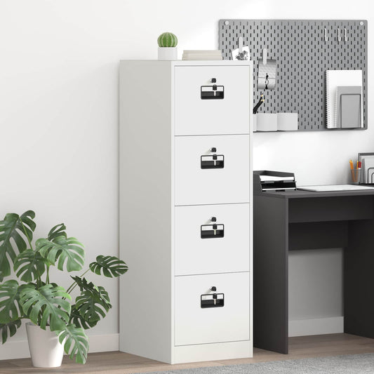 vidaXL Ντουλάπα Αρχείων με συρτάρι 2 pcs Λευκό 44 x 50 x 139 εκ