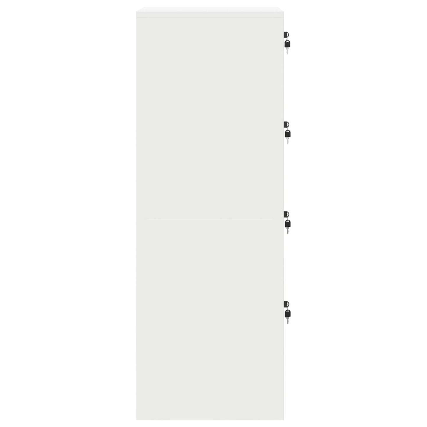 vidaXL Ντουλάπα Αρχείων με συρτάρι 2 pcs Λευκό 44 x 50 x 106.5 εκ