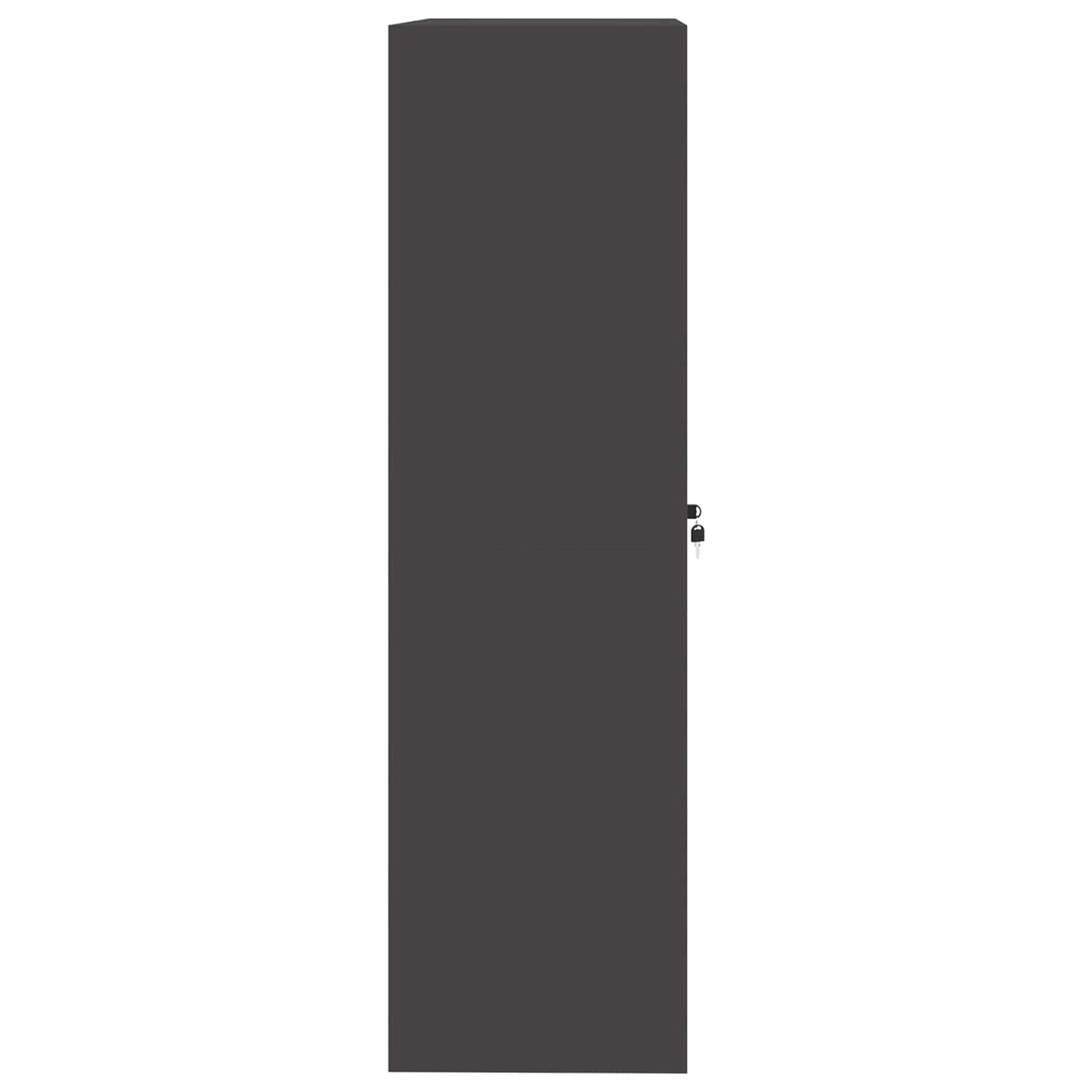 vidaXL Ντουλάπι αποθήκευσης με αποθήκευση 2 pcs Μαύρο 90 x 40 x 140 cm