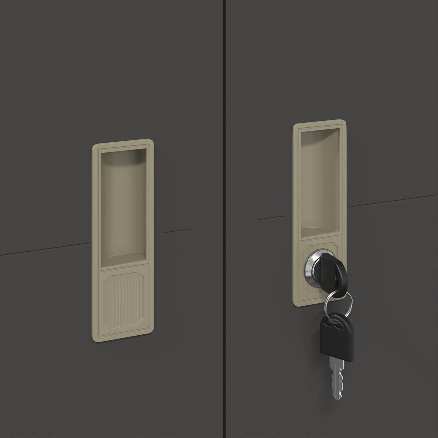 vidaXL Ντουλάπι αποθήκευσης με αποθήκευση 2 pcs Μαύρο 90 x 40 x 180 cm