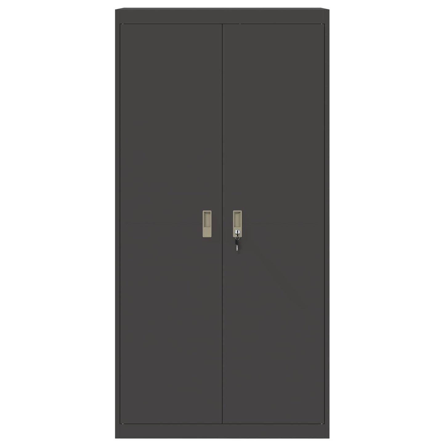 vidaXL Ντουλάπι αποθήκευσης με αποθήκευση 2 pcs Μαύρο 90 x 40 x 180 cm