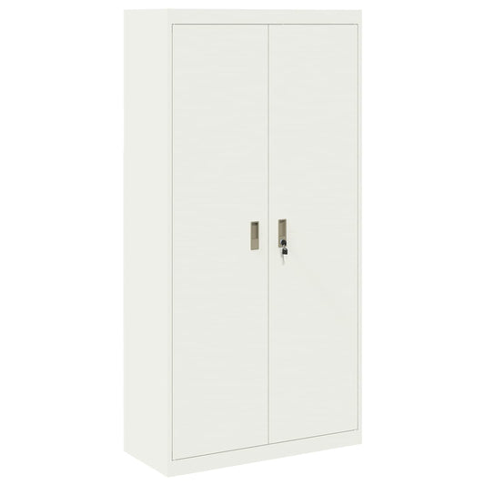 vidaXL Ντουλάπι αποθήκευσης με αποθήκευση 2 pcs Λευκό 90 x 40 x 180 cm