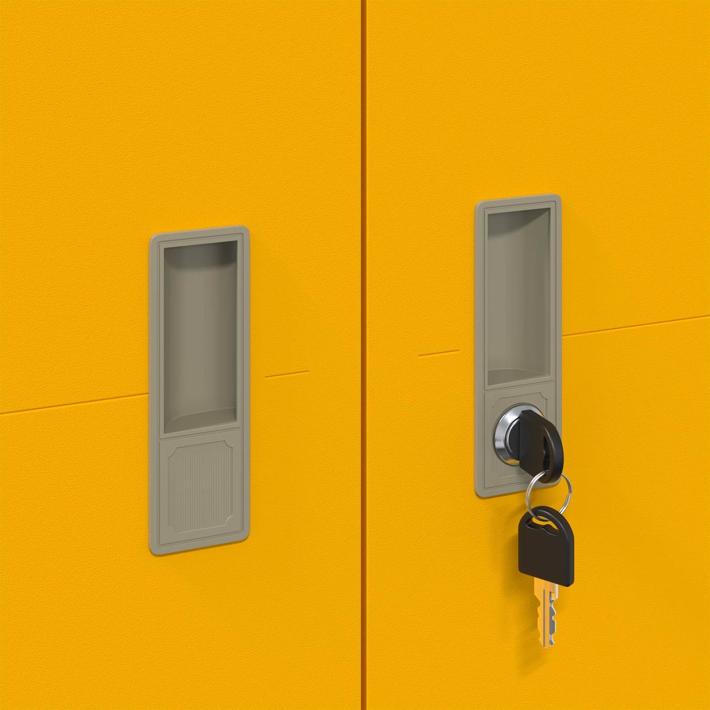 vidaXL Ντουλάπι αποθήκευσης 2 pcs Χαμομηλί κίτρινο 90 x 40 x 200 εκ