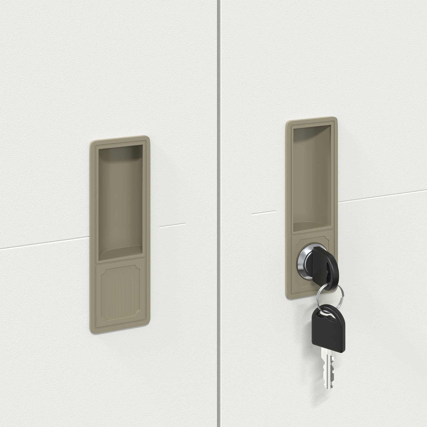 vidaXL Ντουλάπι αποθήκευσης με αποθήκευση 2 pcs Λευκό 90 x 40 x 200 εκ