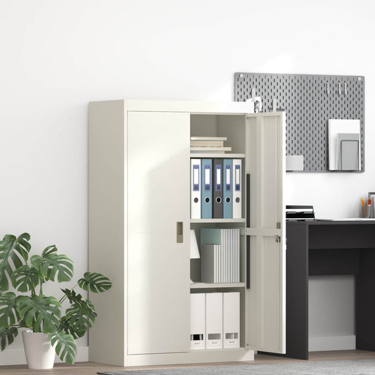 vidaXL Ντουλάπι αποθήκευσης Λευκός 80 x 40 x 140 εκ Ατσάλι