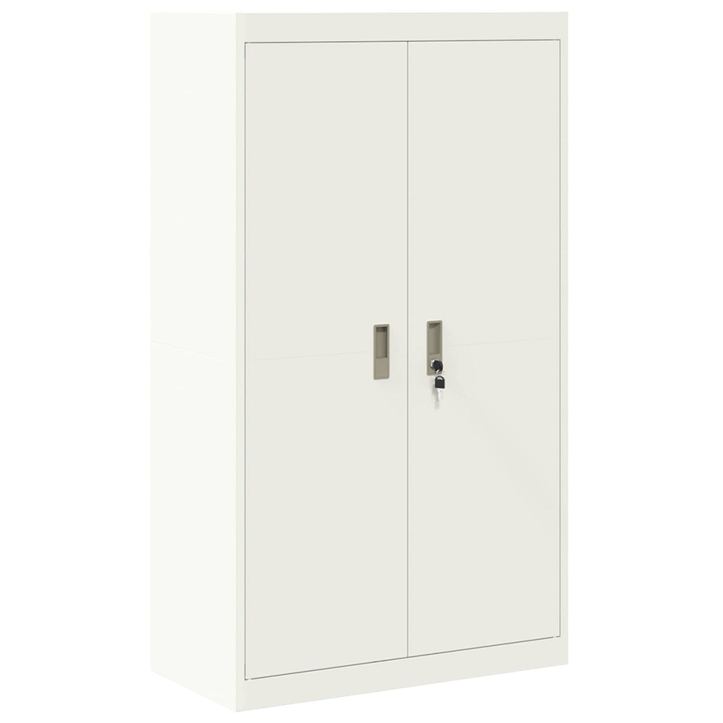 vidaXL Ντουλάπι αποθήκευσης Λευκός 80 x 40 x 140 εκ Ατσάλι