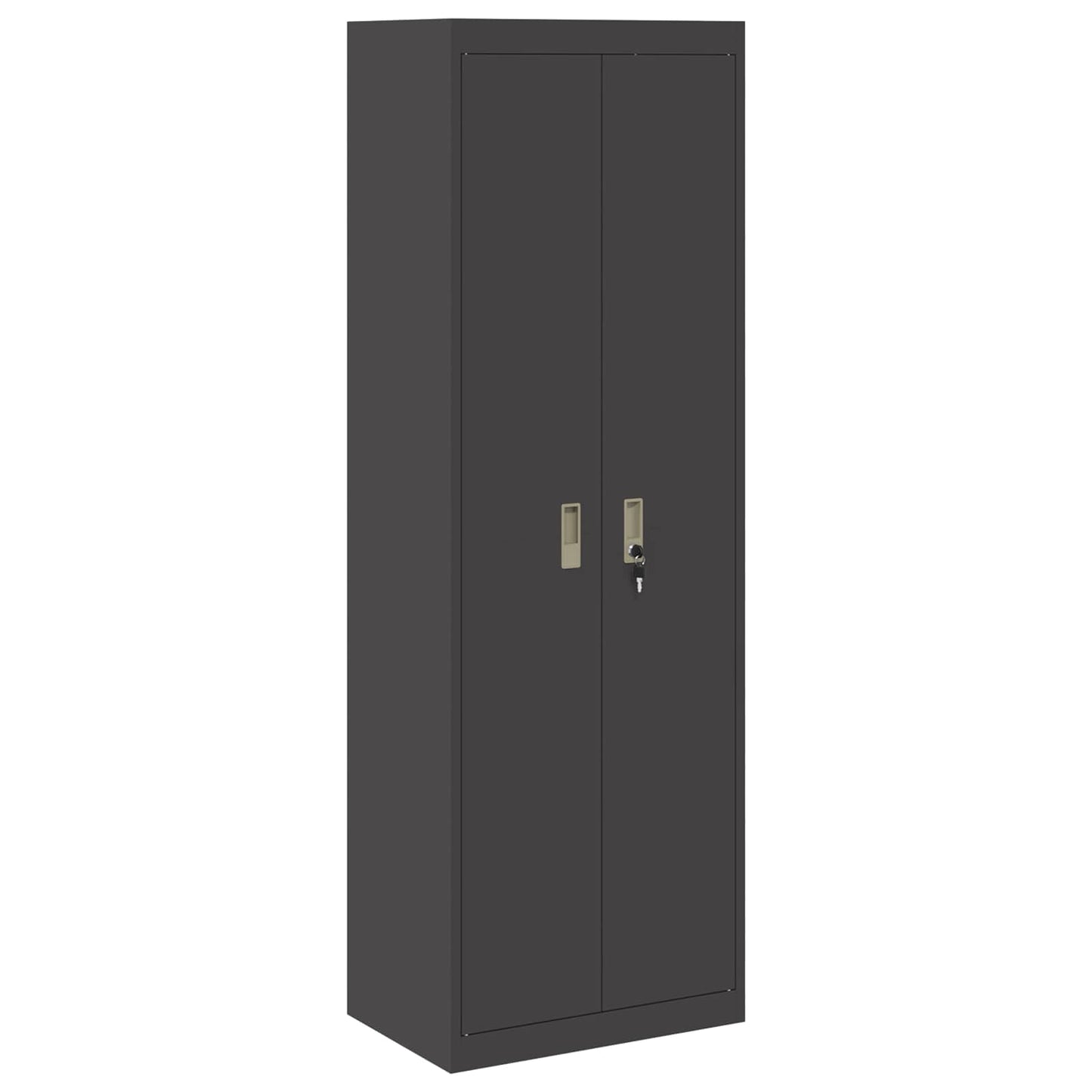 vidaXL Ντουλάπι αποθήκευσης Μαύρο 60 x 40 x 180 εκ Ατσάλι