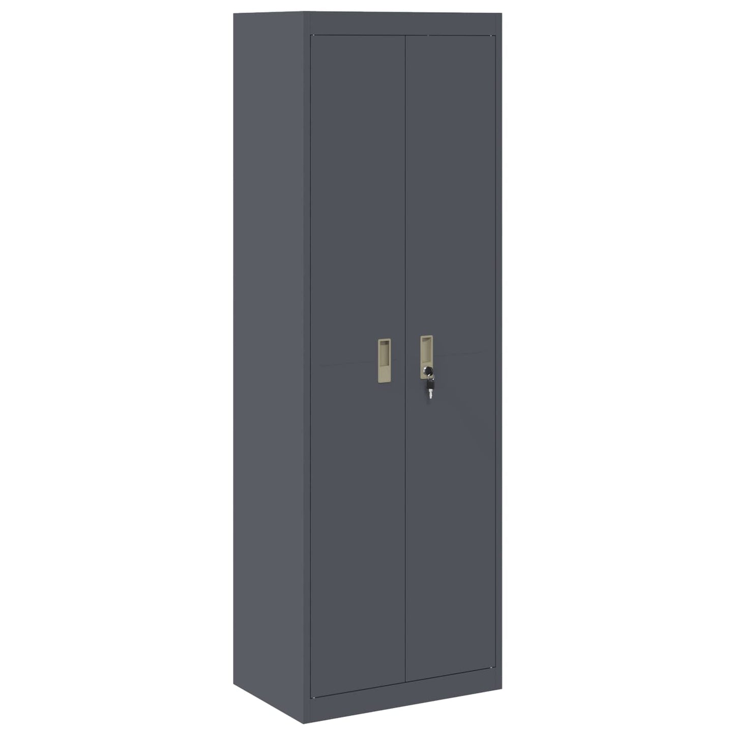 vidaXL Ντουλάπι αποθήκευσης Ανθρακί 60 x 40 x 180 εκ Ατσάλι