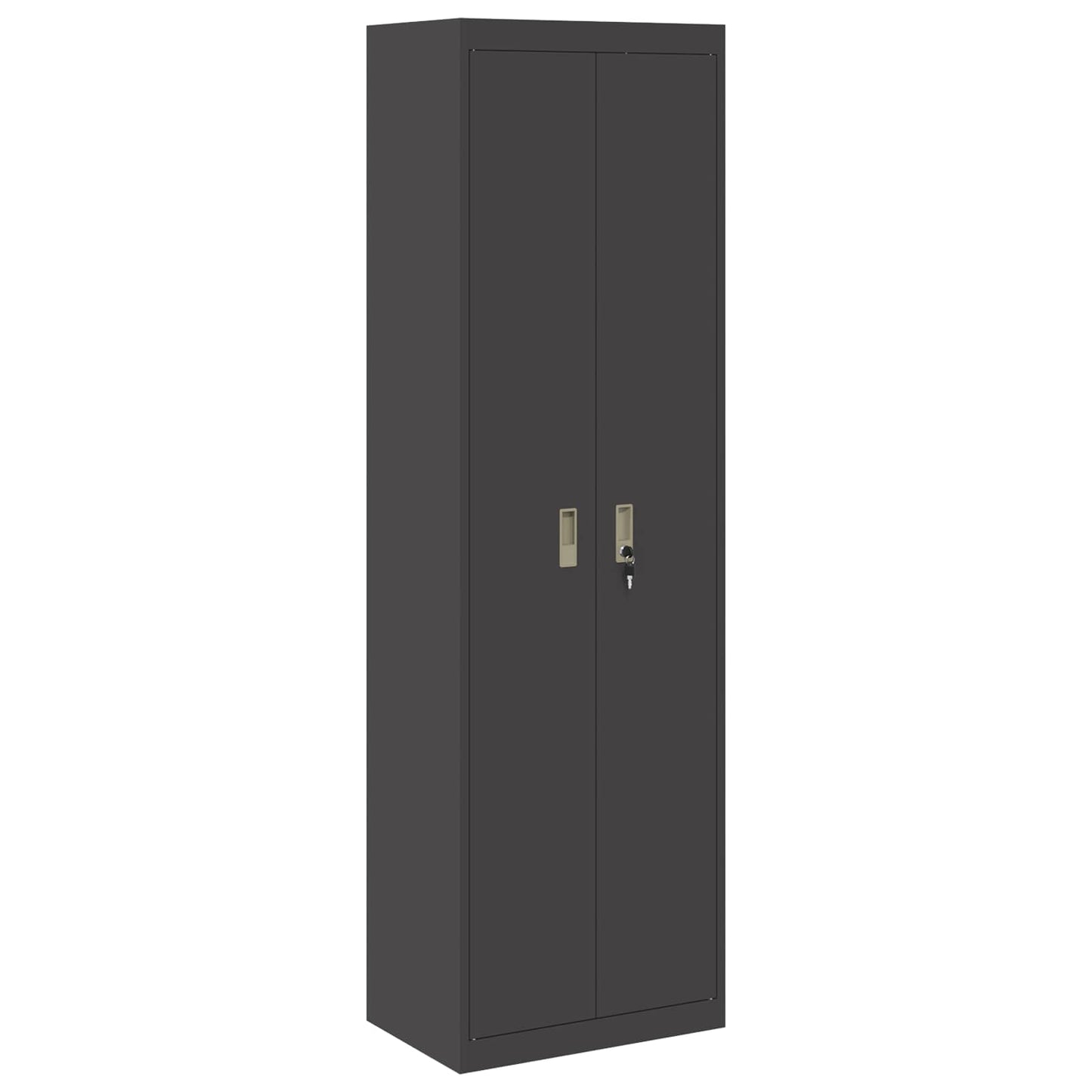 vidaXL Ντουλάπι αποθήκευσης Μαύρο 60 x 40 x 200 εκ Ατσάλι