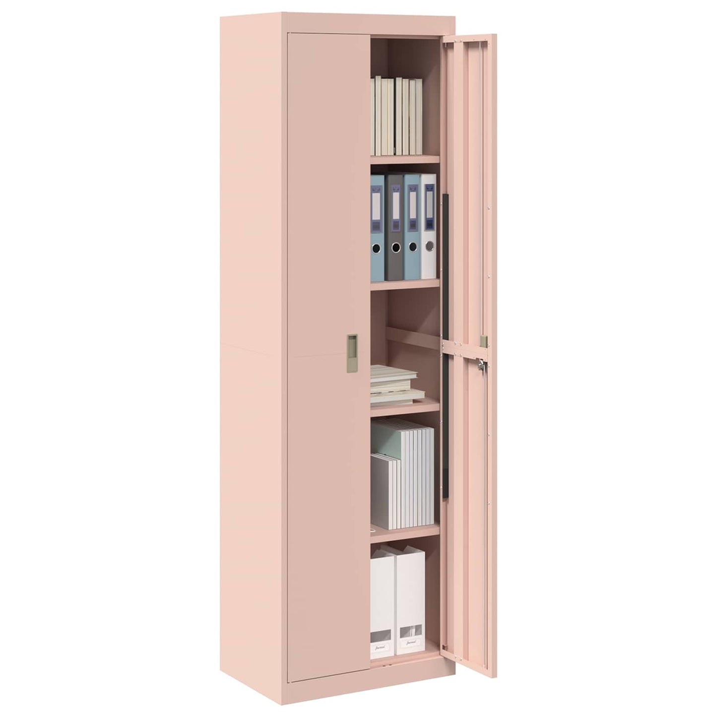 vidaXL Ντουλάπι αποθήκευσης Ροζ 60 x 40 x 200 εκ Ατσάλι