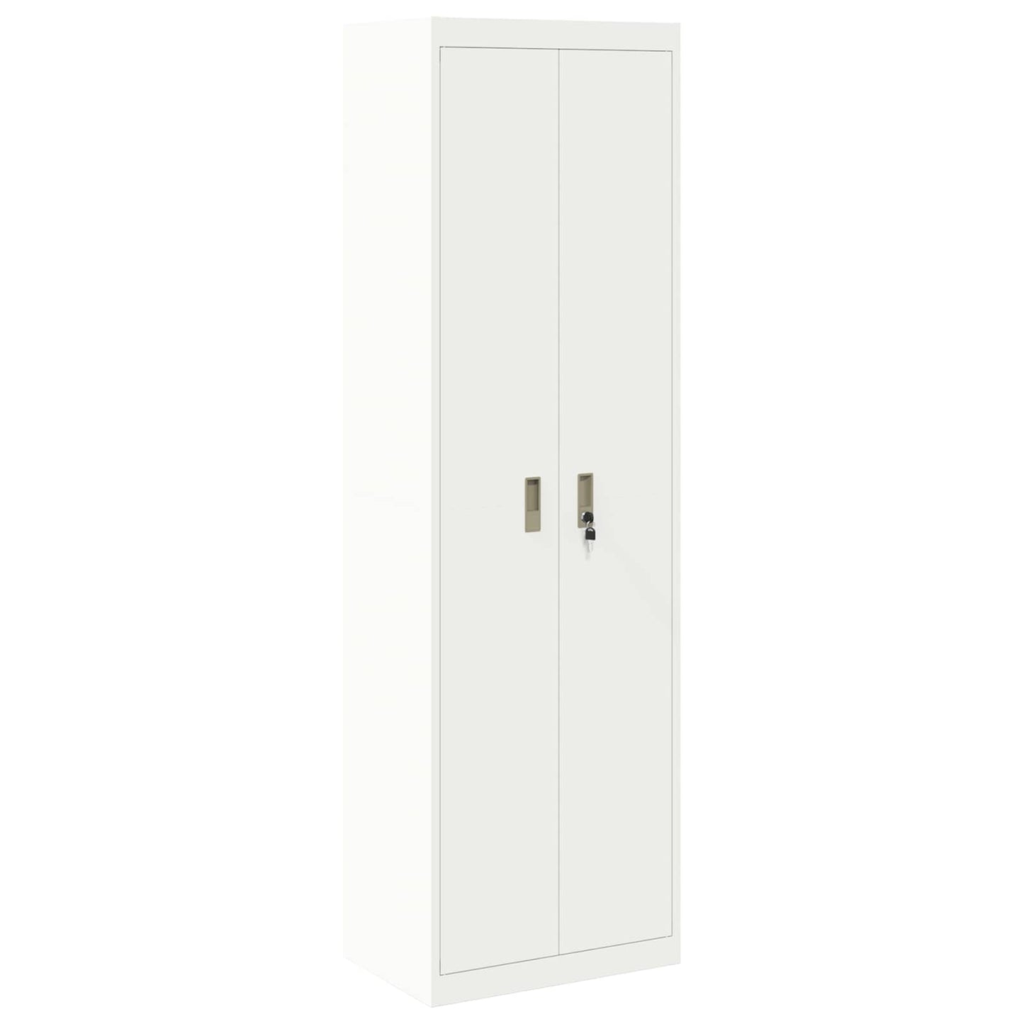 vidaXL Ντουλάπι αποθήκευσης Λευκός 60 x 40 x 200 εκ Ατσάλι