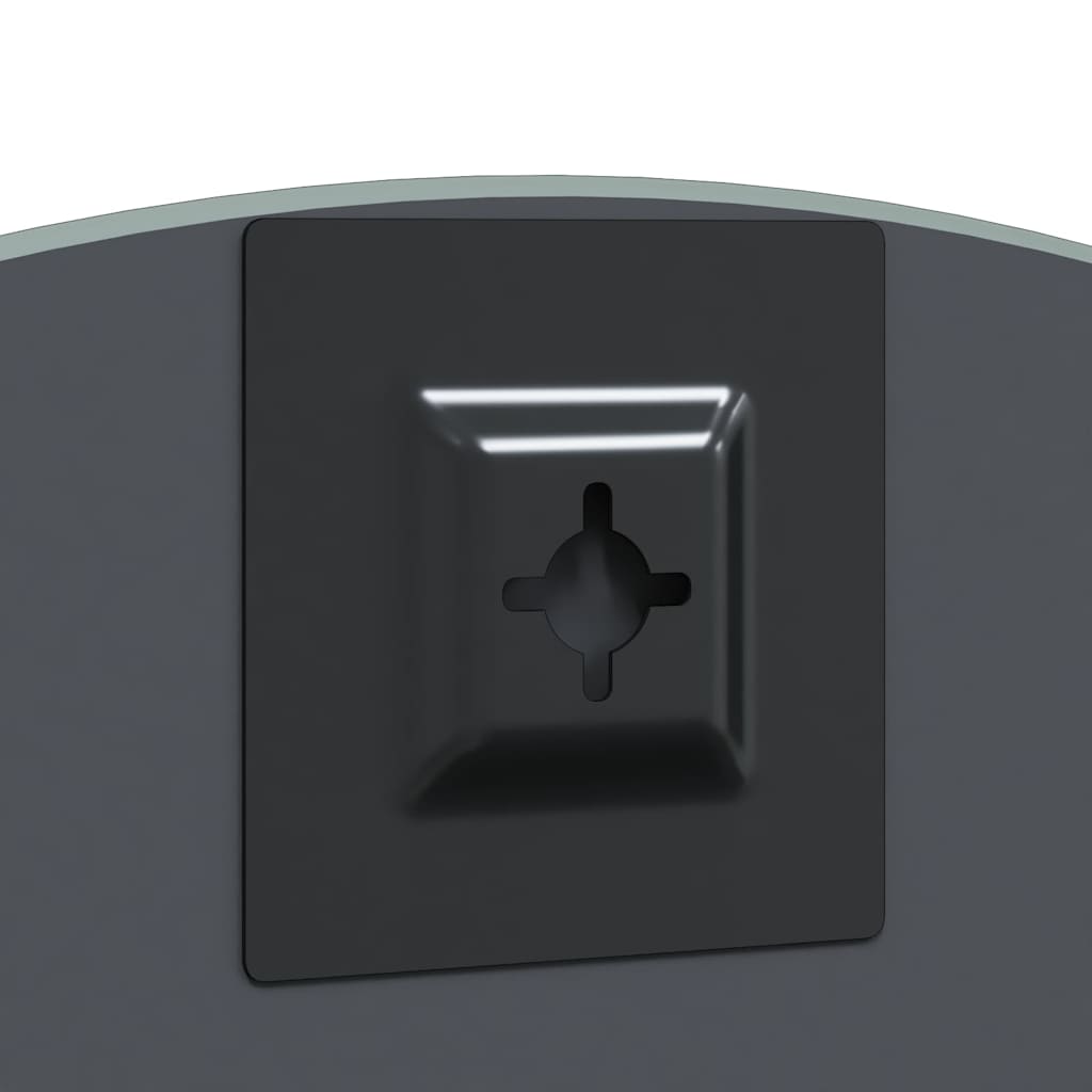 vidaXL Καθρέφτης τοίχου Ø 60 cm σκληρυμένο γυαλί