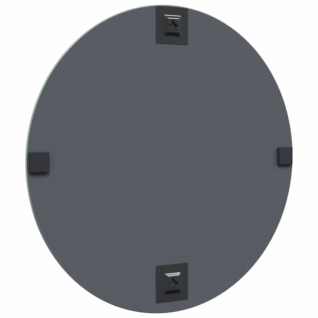 vidaXL Καθρέφτης τοίχου Ø 60 cm σκληρυμένο γυαλί