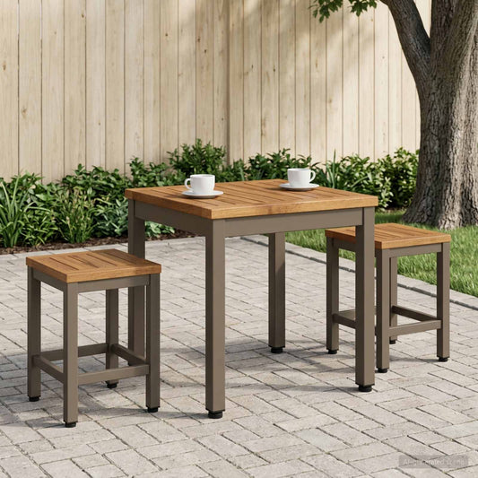 vidaXL Τραπεζάκι σαλονιού Φυσικό και Καφέ 40 x 40,5 x 36 εκ.