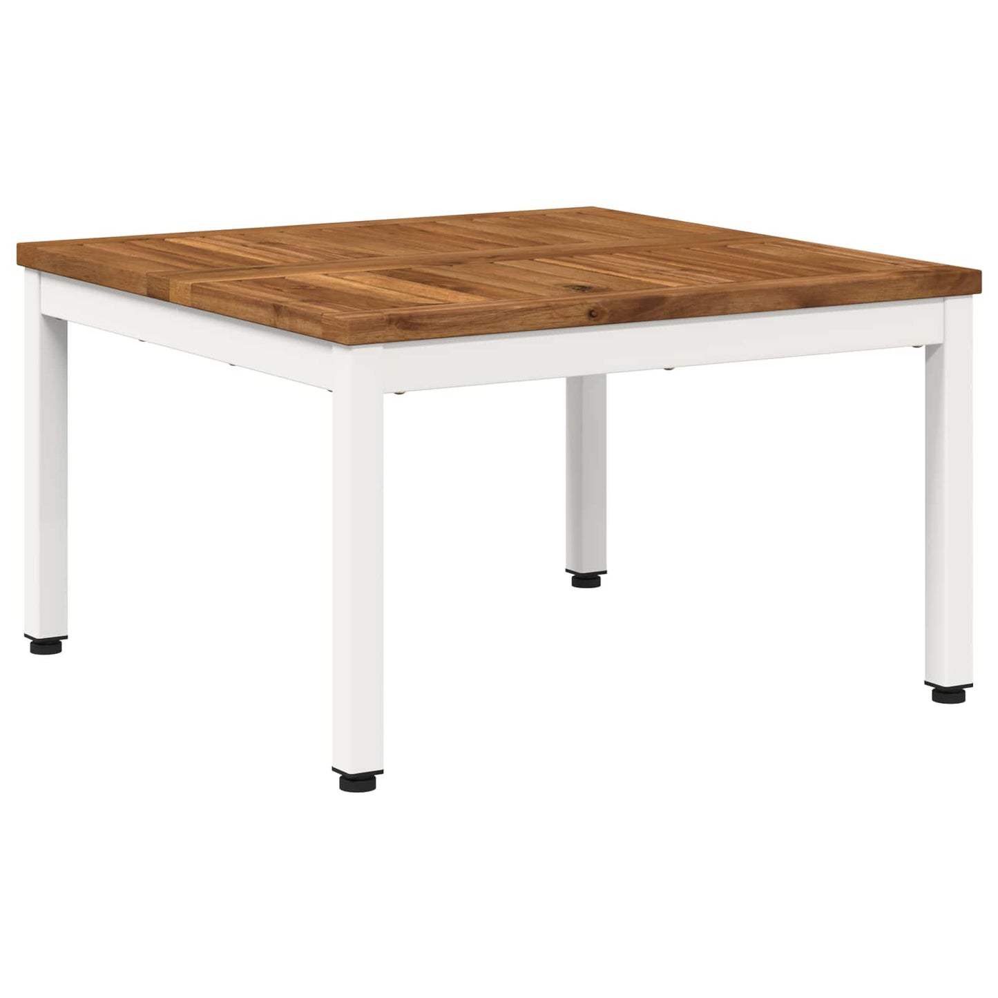vidaXL Τραπεζάκι σαλονιού Φυσικό και Λευκό 60 x 60,5 x 36 εκ.