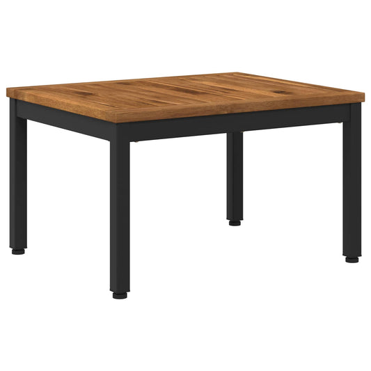 vidaXL Τραπεζάκι σαλονιού Φυσικό και Μαύρο 49 x 60,5 x 36 cm