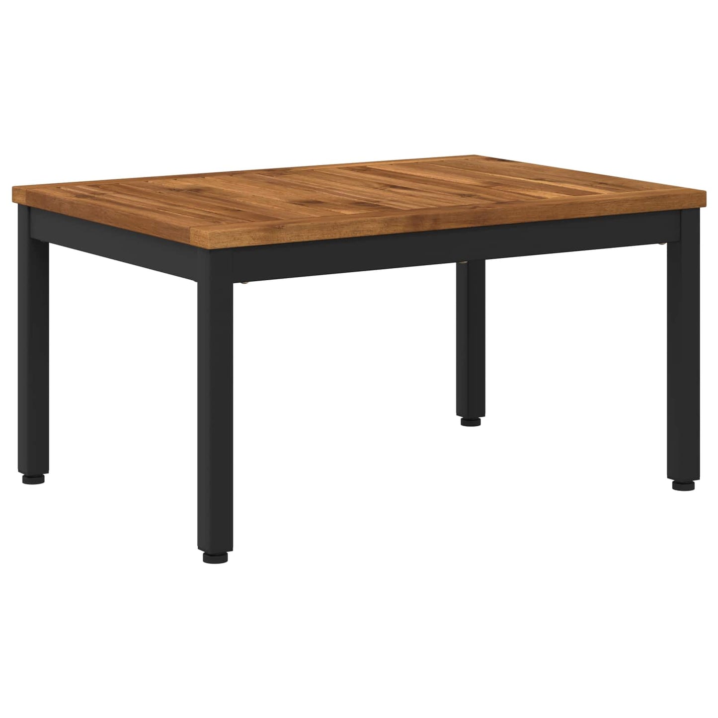 vidaXL Τραπεζάκι σαλονιού Φυσικό και Μαύρο 50 x 68,5 x 36 εκ.