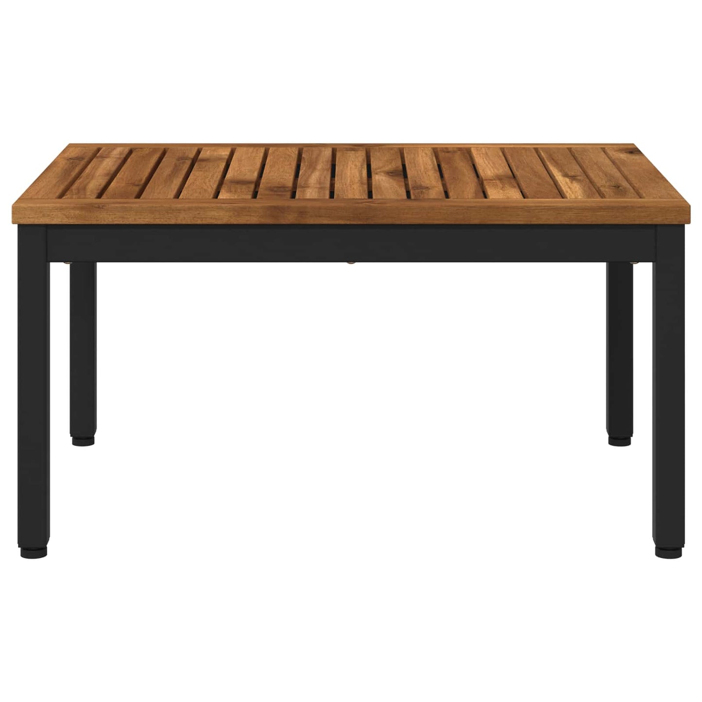 vidaXL Τραπεζάκι σαλονιού Φυσικό και Μαύρο 50 x 68,5 x 36 εκ.