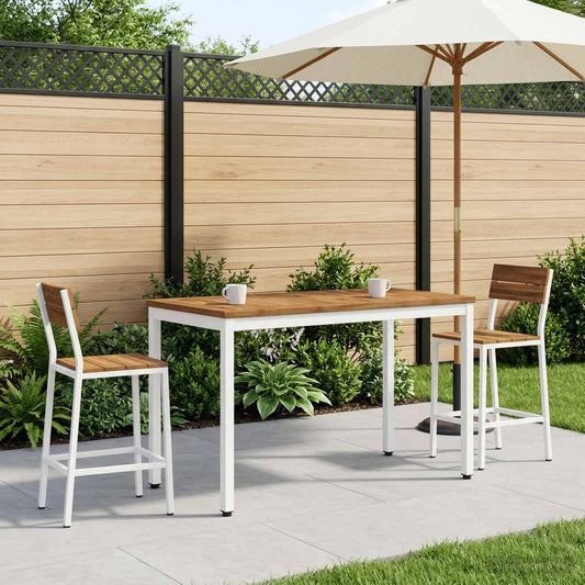 vidaXL Τραπεζάκι σαλονιού Φυσικό και Λευκό 49 x 100,5 x 45 cm