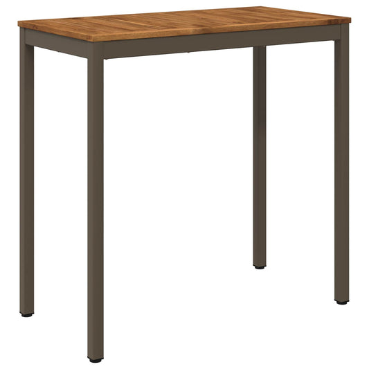 vidaXL Τραπέζι μπαρ κήπου NAARDEN Φυσικό και Καφέ 108,5 x 55 x 105 εκ