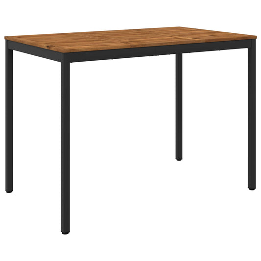 vidaXL Τραπέζι μπαρ κήπου NAARDEN Φυσικό και Μαύρο 147 x 88,5 x 105 εκ