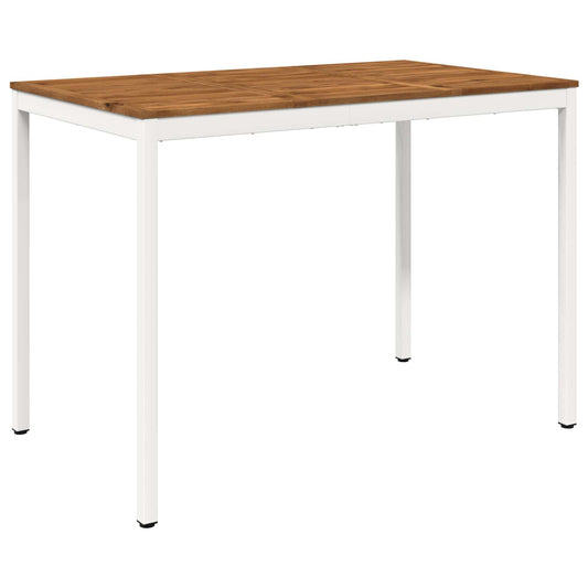 vidaXL Τραπέζι μπαρ κήπου NAARDEN Φυσικό και Λευκό 147 x 88,5 x 105 εκ
