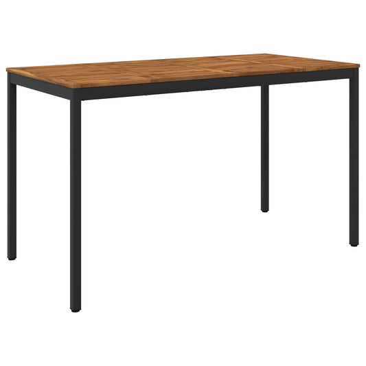 vidaXL Τραπέζι μπαρ κήπου NAARDEN Φυσικό και Μαύρο 180 x 88,5 x 105 εκ
