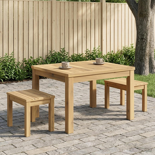 vidaXL Τραπεζάκι σαλονιού Λευκό 49 x 60,5 x 36 cm Στερεό Ξύλο Ακακίας
