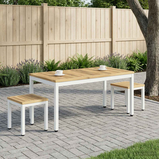 vidaXL Τραπεζάκι σαλονιού Λευκό 50 x 100,5 x 45 εκ.